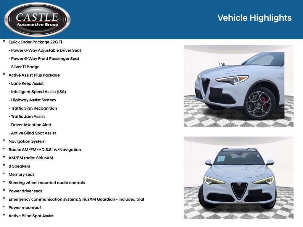 Used 2022 Alfa Romeo Stelvio Ti w/ Active Assist Plus Package image 8