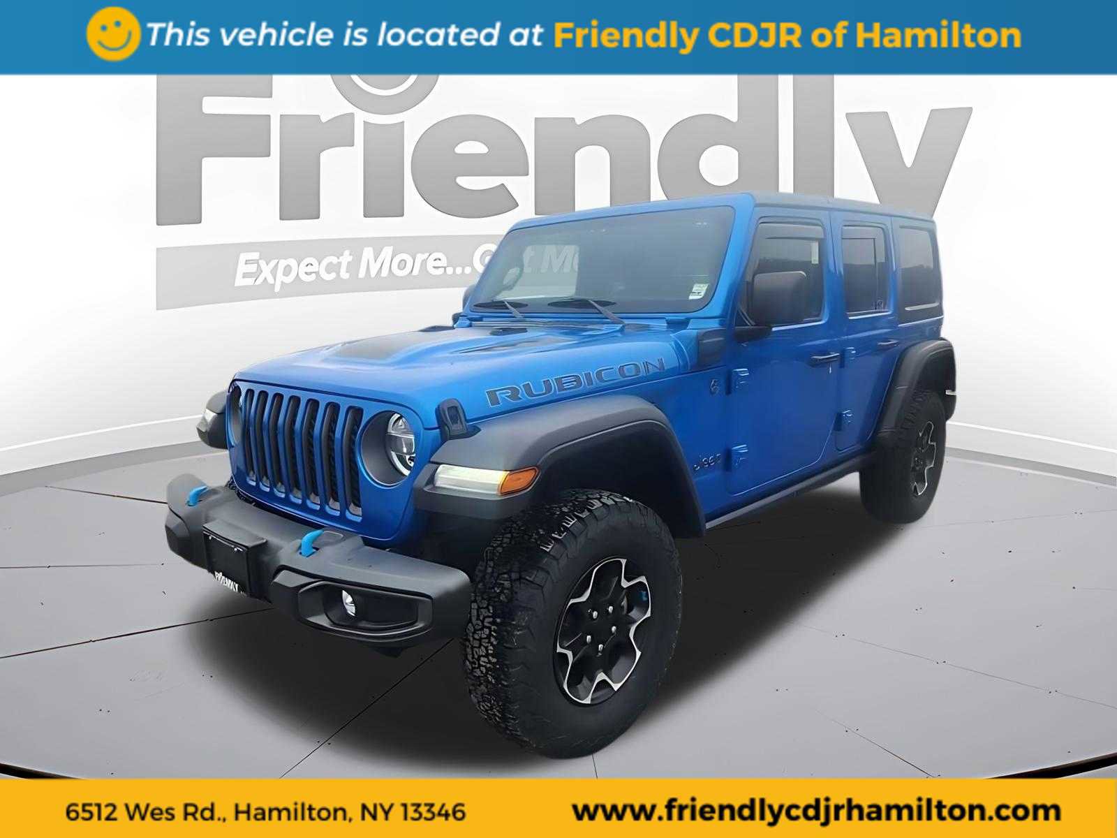Used 2021 Jeep Wrangler Unlimited Rubicon 4xe w/ Cold Weather Group image 1