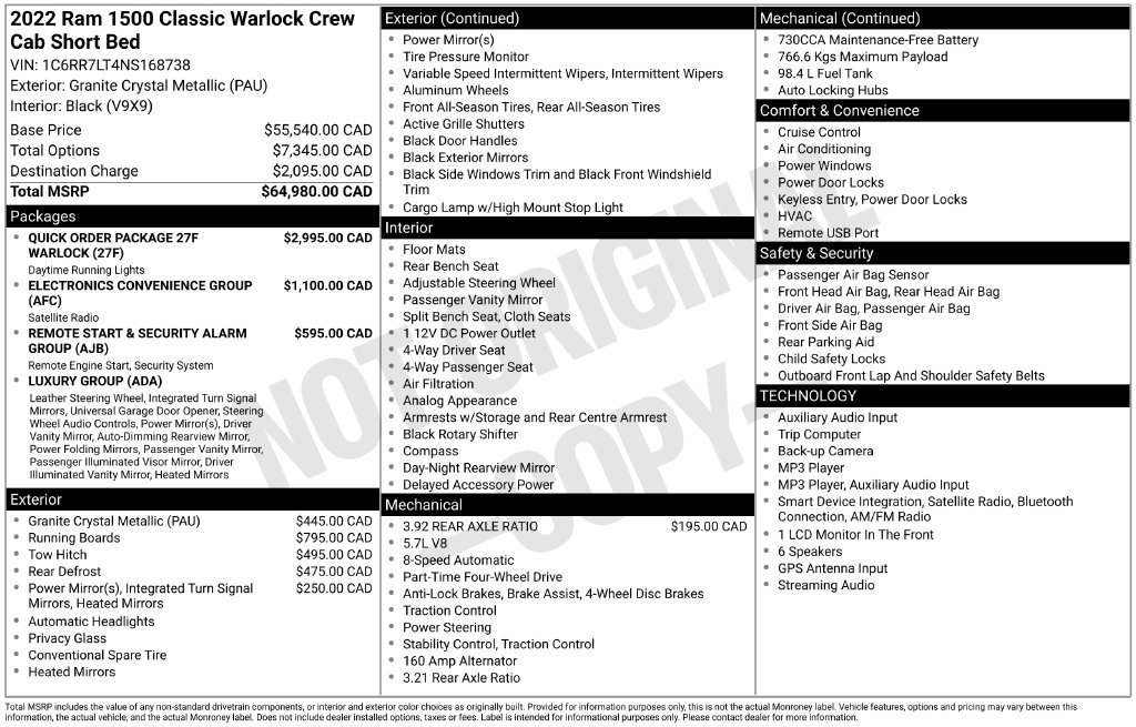 Used 2022 RAM 1500 Warlock AWD/4WD image 42