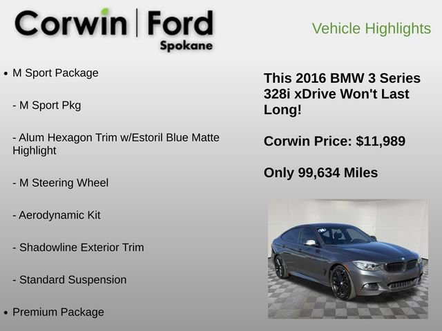 Used 2016 BMW 328i Gran Turismo xDrive image 12