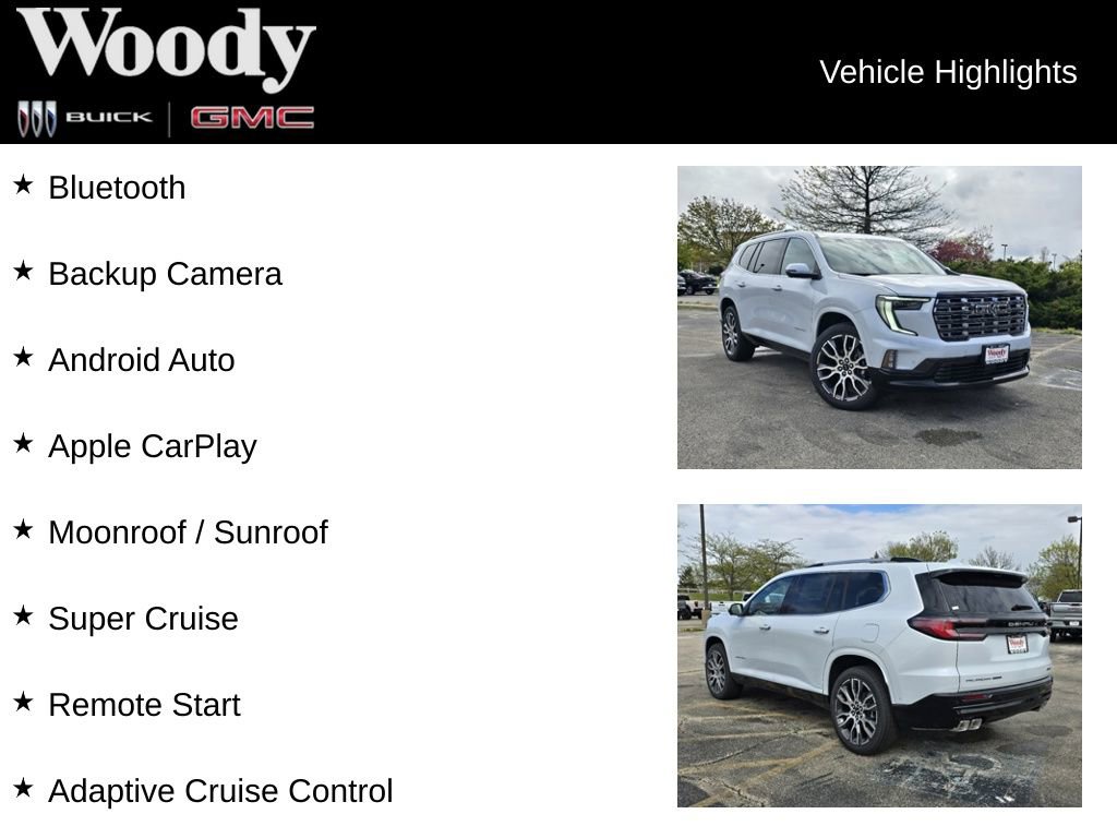 New 2026 GMC Acadia Denali Ultimate AWD/4WD image 3