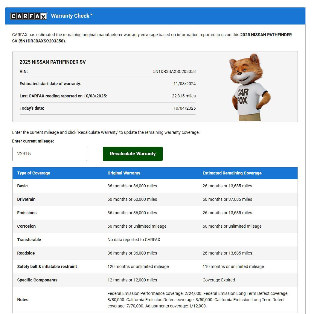 Used 2025 Nissan Pathfinder SV image 41