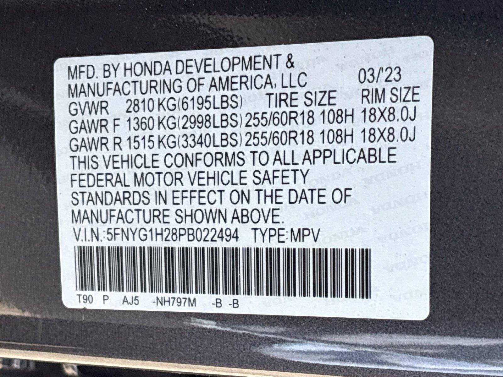 Certified 2023 Honda Pilot LX image 34