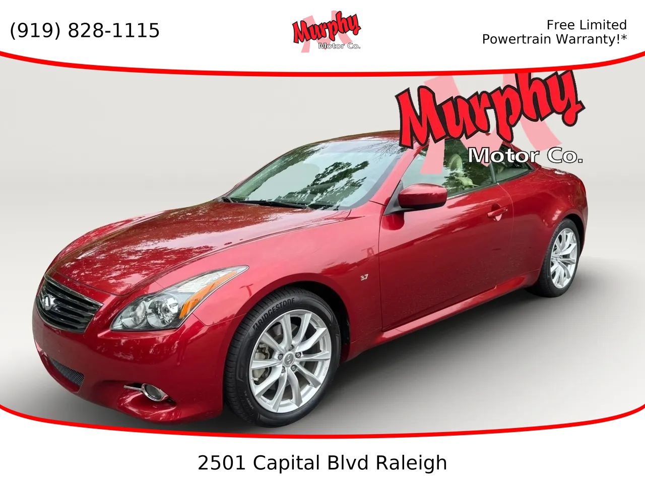 Used 2014 INFINITI Q60 Convertible w/ Premium Package RWD image 1