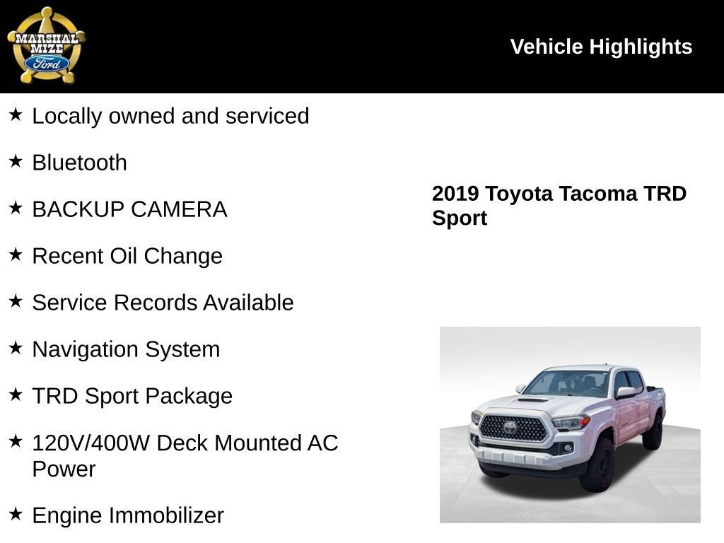 Used 2019 Toyota Tacoma TRD Sport RWD image 2