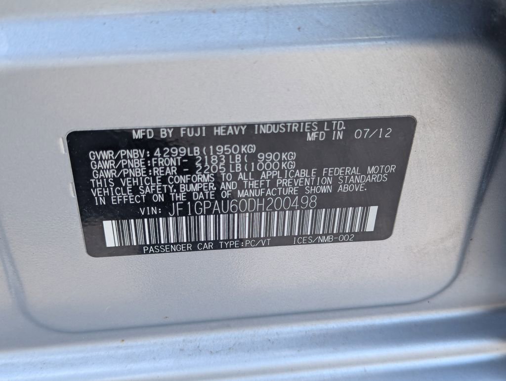 Used 2013 Subaru Impreza 2.0i Sport Limited w/ Popular Pkg 1 AWD/4WD image 34