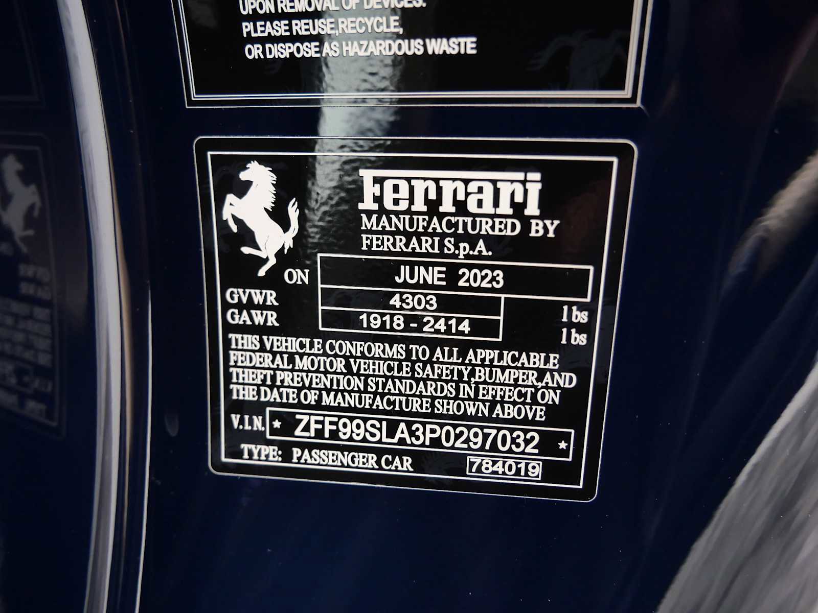 Certified 2023 Ferrari 296 GTB image 27