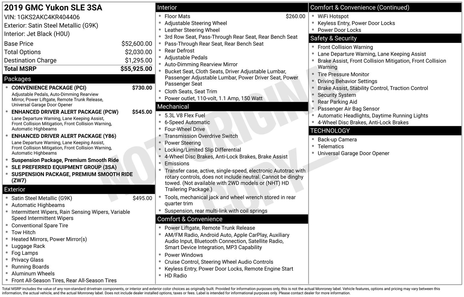 Used 2019 GMC Yukon SLE w/ Convenience Package image 22