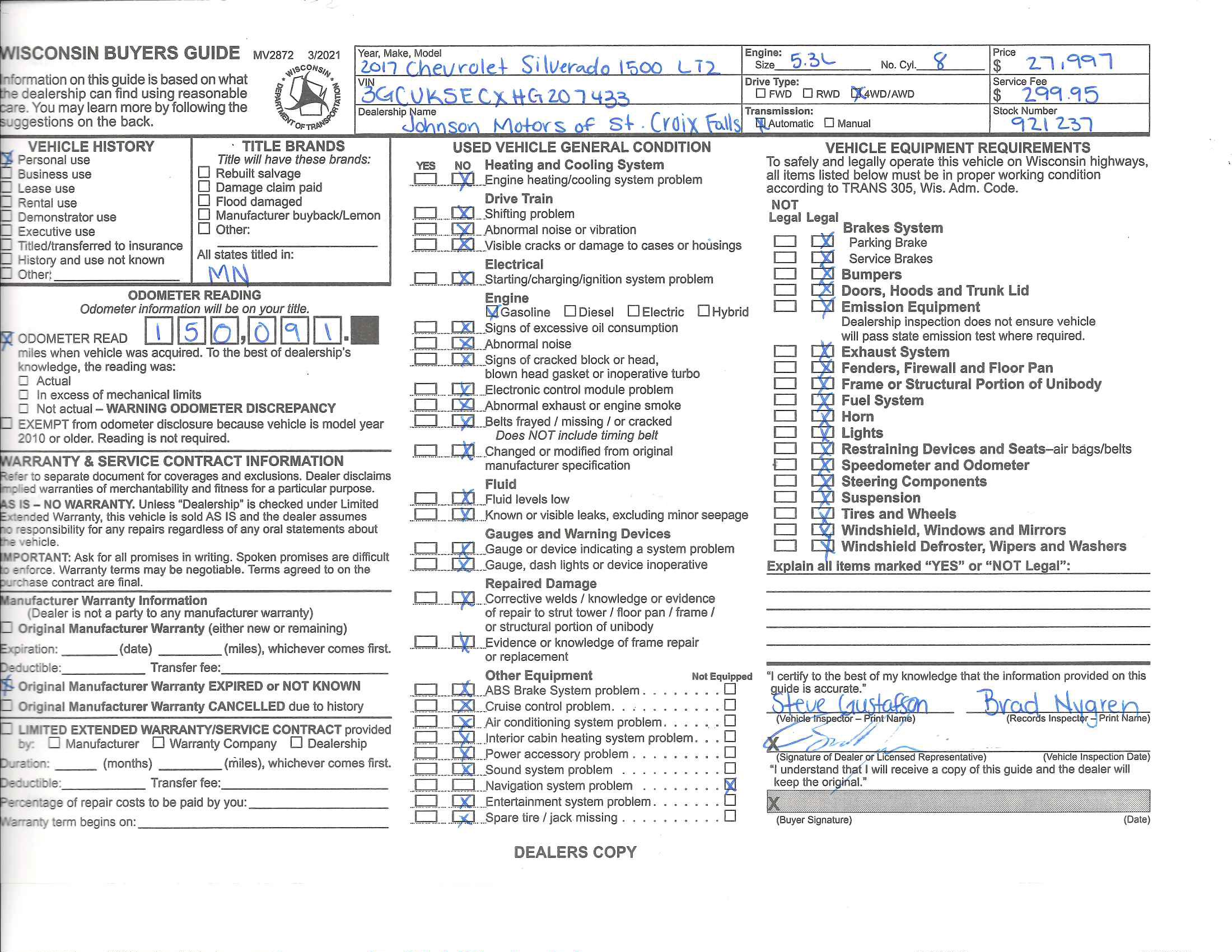 Used 2017 Chevrolet Silverado 1500 LTZ w/ Sport Package image 24