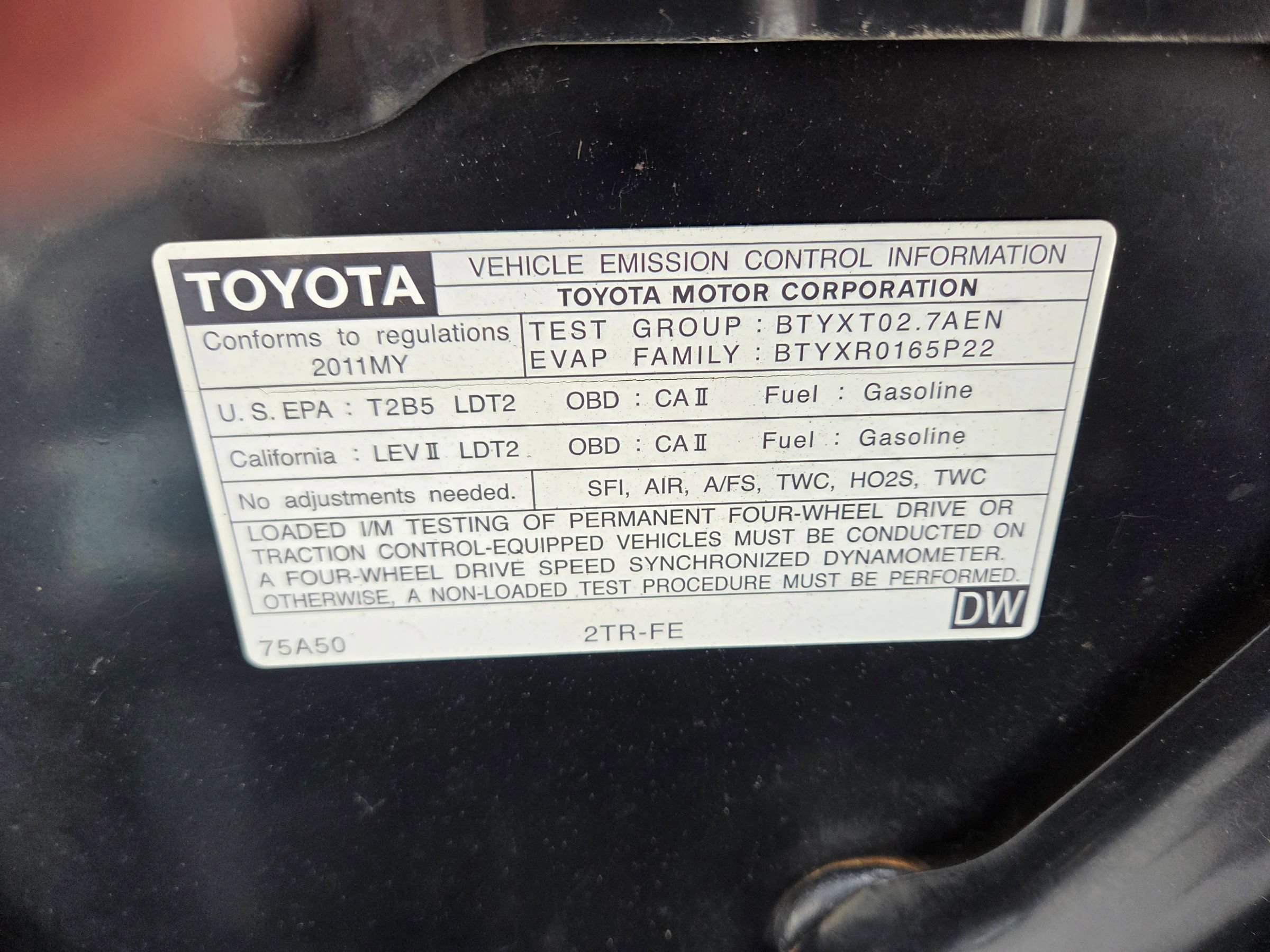 Used 2011 Toyota Tacoma 4x4 Access Cab w/ SR5 Pkg #2 image 24