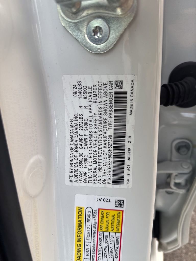 Certified 2025 Honda Civic Sport image 23