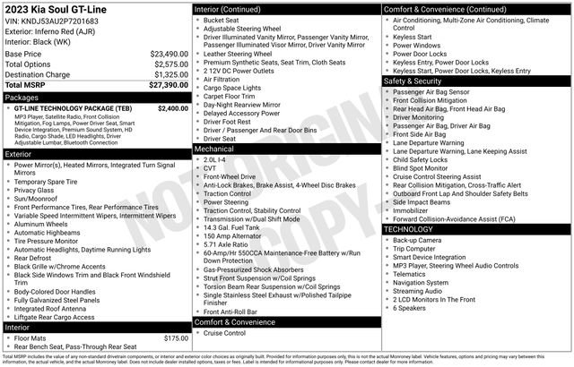 Used 2023 Kia Soul GT-Line w/ GT-Line Technology Package FWD image 30