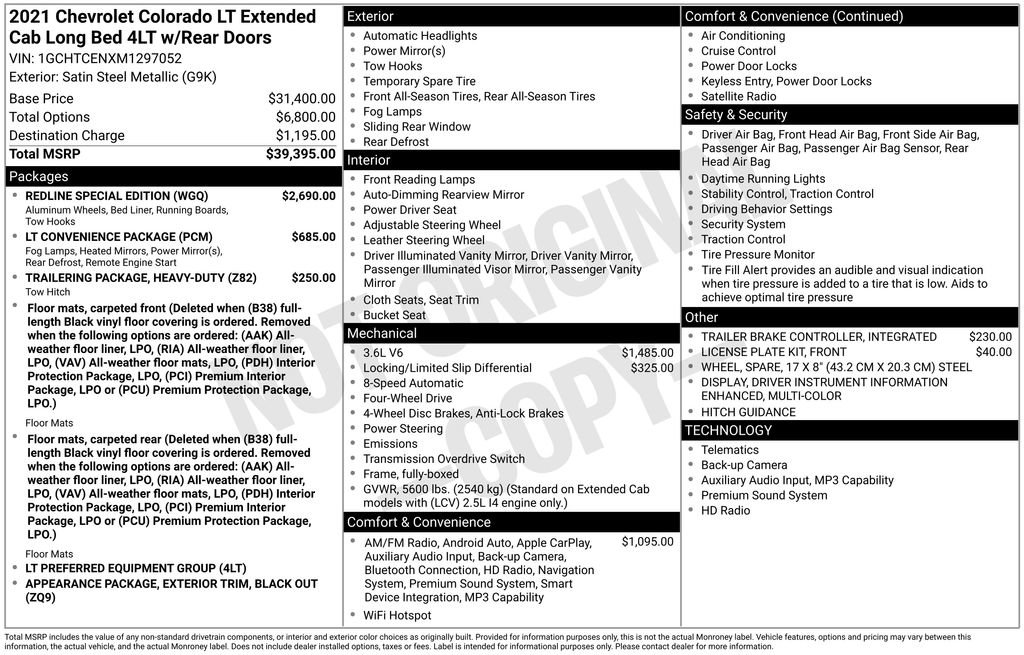 Used 2021 Chevrolet Colorado LT w/ Redline Special Edition image 6