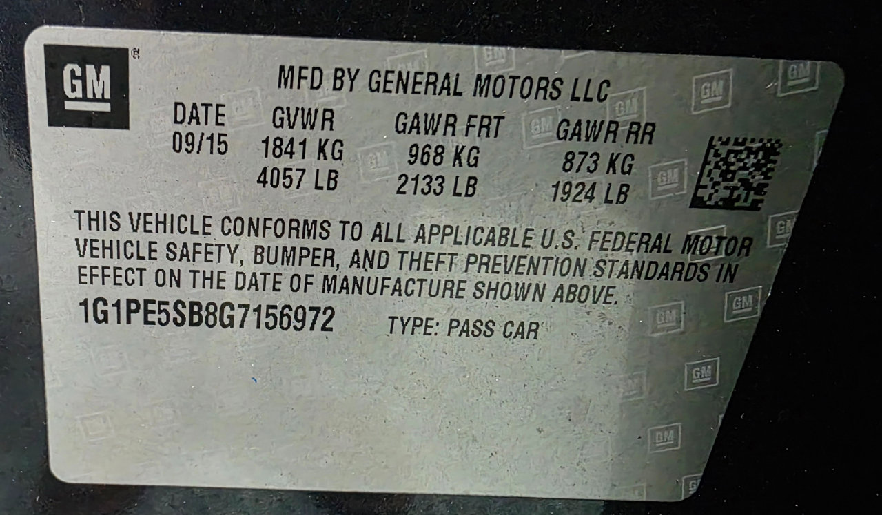 Used 2016 Chevrolet Cruze LT w/ Technology Package image 37