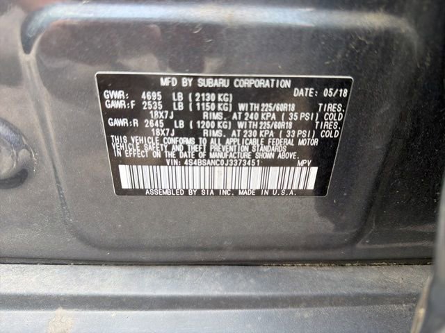 Used 2018 Subaru Outback 2.5i Limited AWD/4WD image 12