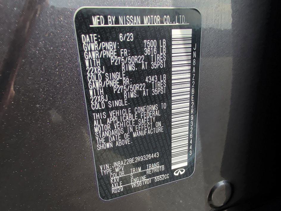 Used 2024 INFINITI QX80 Sensory w/ Cargo Package image 32