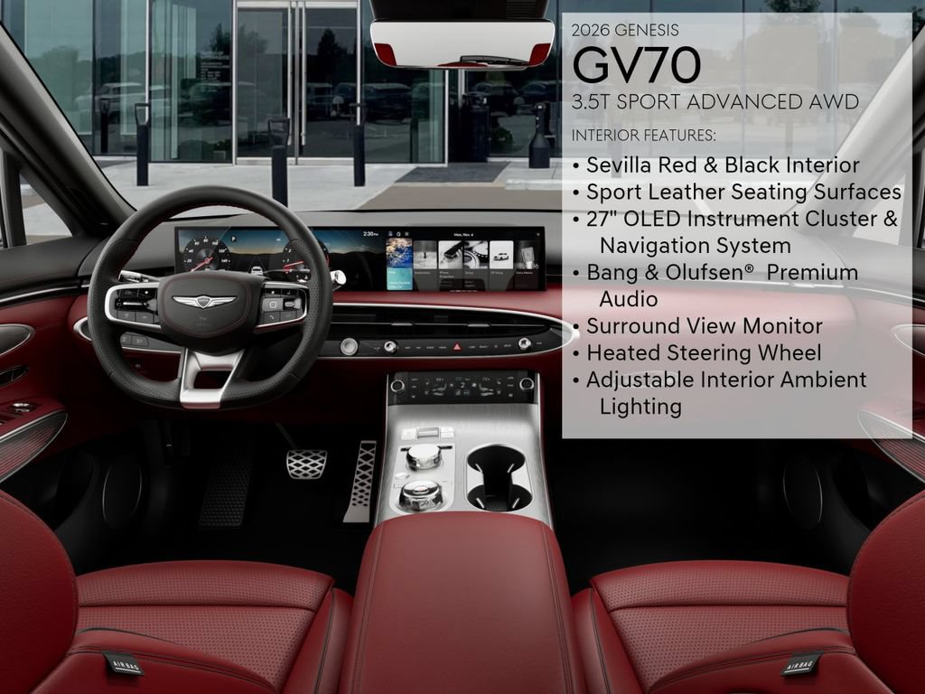 New 2026 Genesis GV70 3.5T Sport Advanced AWD/4WD image 17