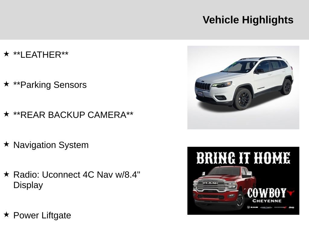 Used 2023 Jeep Cherokee Altitude Lux AWD/4WD image 2