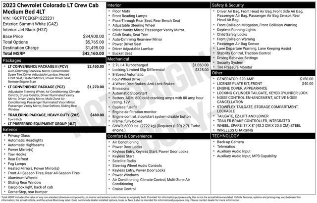 Used 2023 Chevrolet Colorado LT w/ LT Convenience Package II image 11