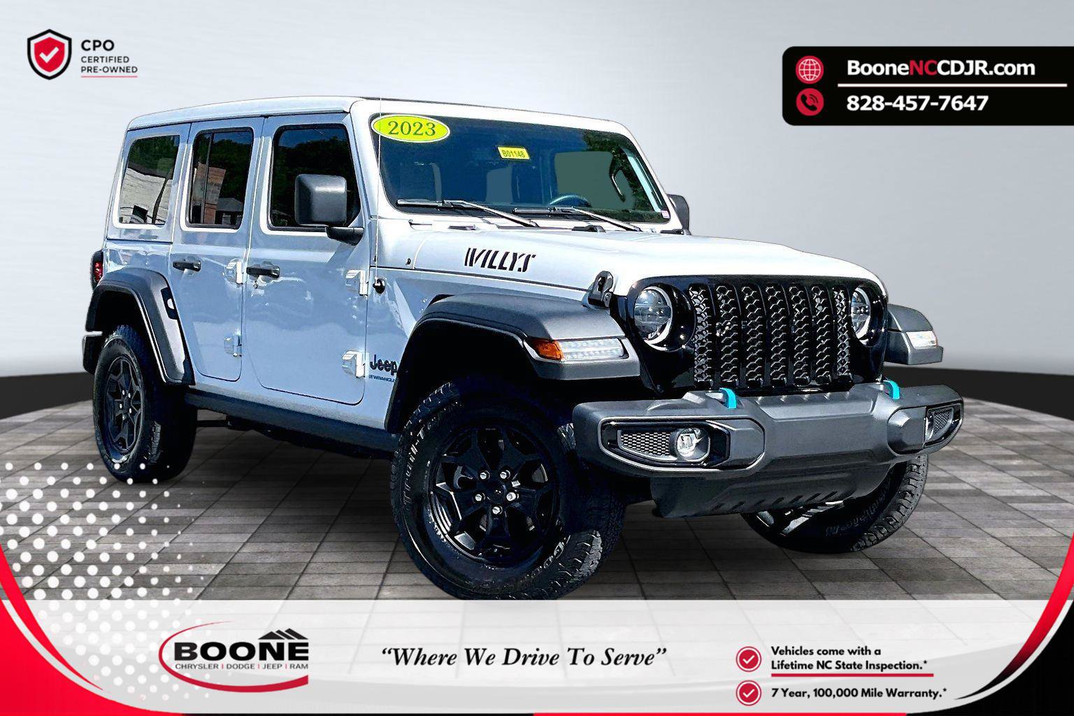 Certified 2023 Jeep Wrangler Unlimited w/ Sun & Screen Package