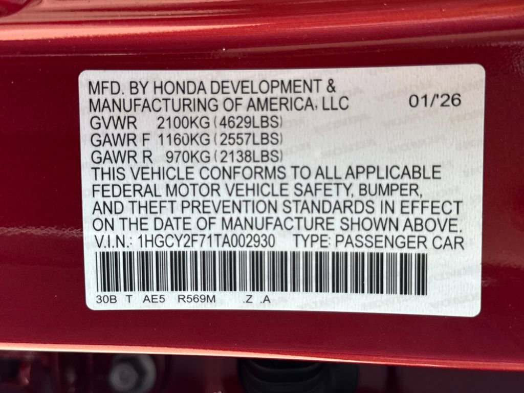 New 2026 Honda Accord Sport image 28