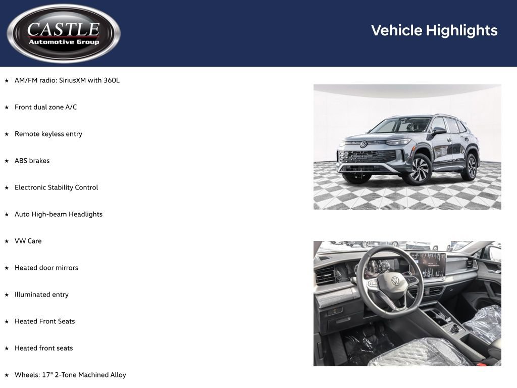 New 2026 Volkswagen Tiguan S AWD/4WD image 3