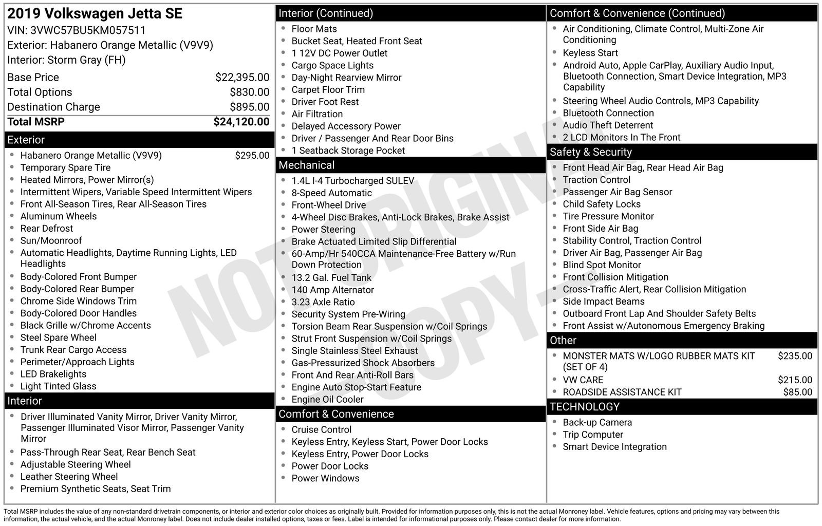 Used 2019 Volkswagen Jetta SE FWD image 10