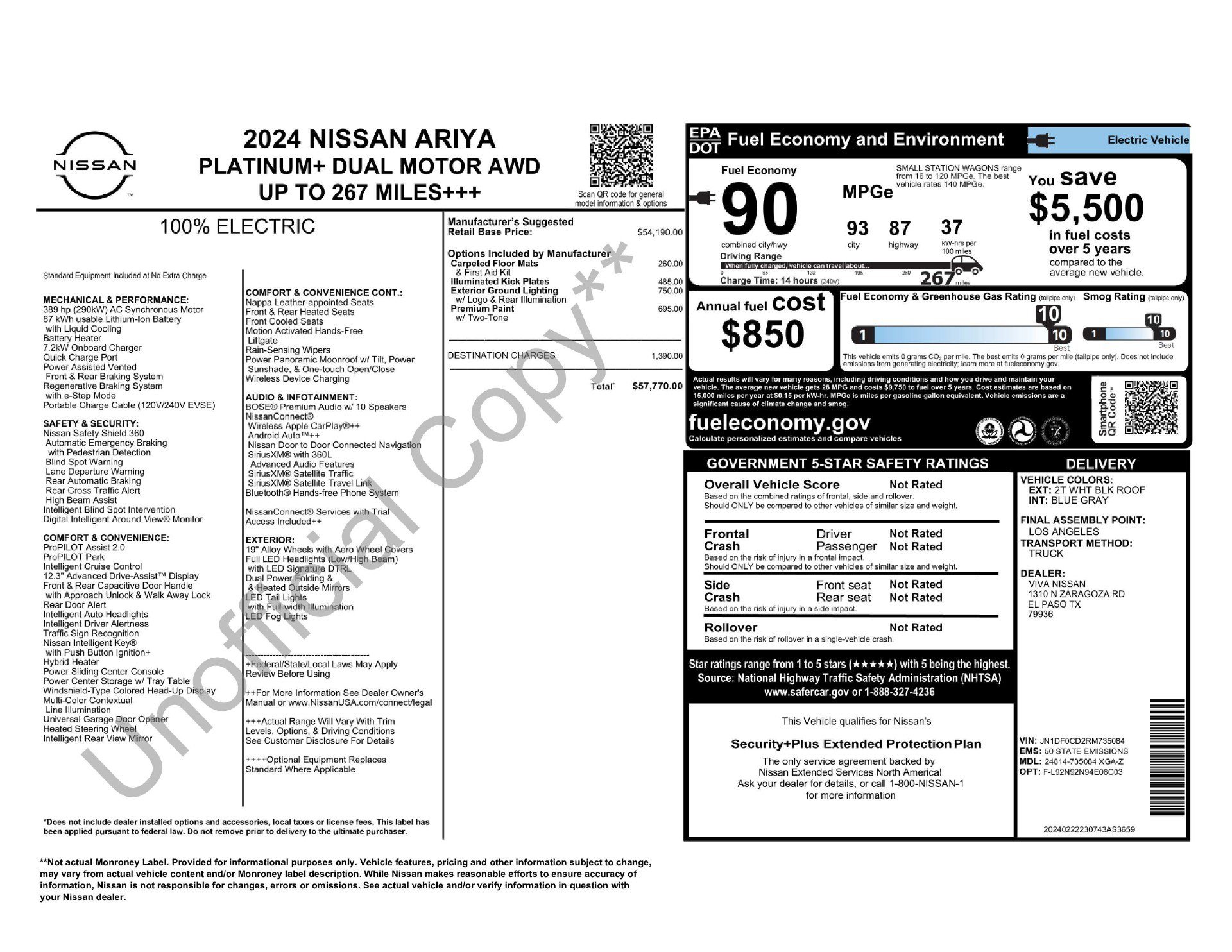 Certified 2024 Nissan Ariya AWD image 11