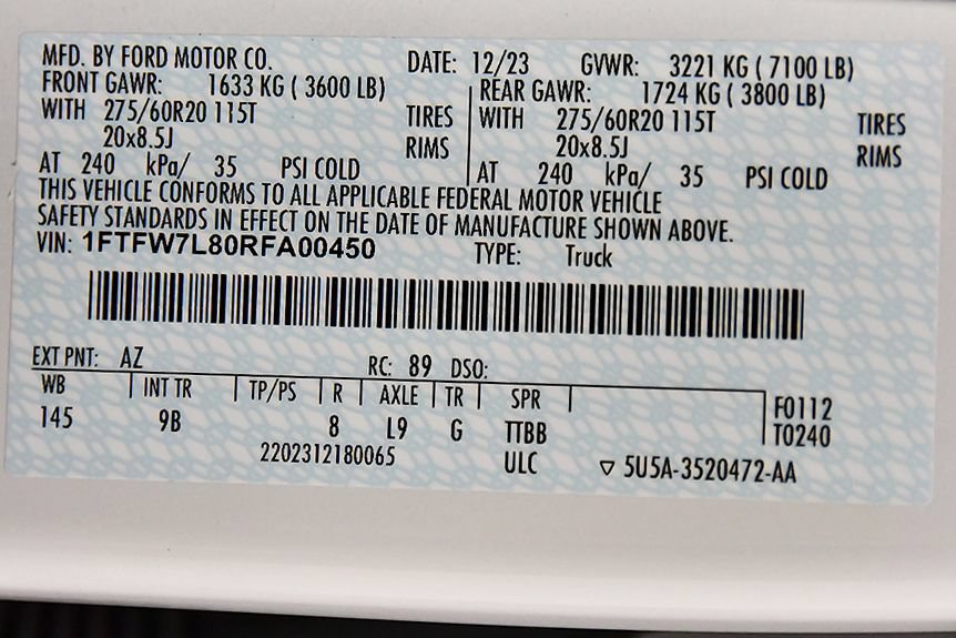 Used 2024 Ford F150 Platinum w/ Equipment Group 702A High AWD/4WD image 17