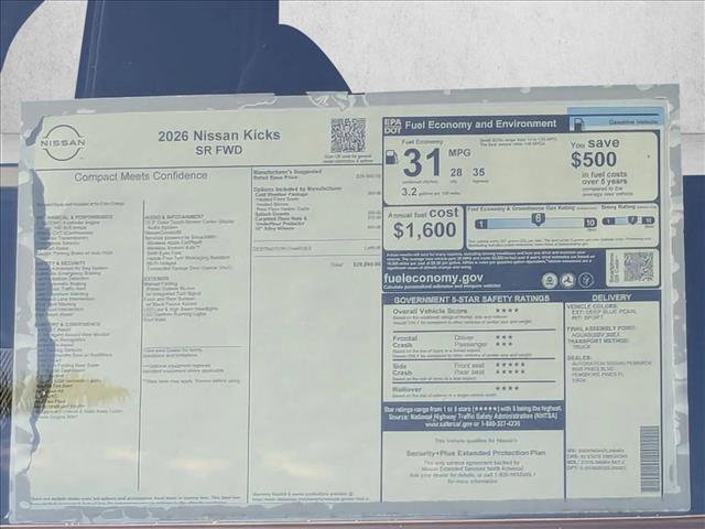 New 2026 Nissan Kicks SR w/ Cold Weather Package FWD image 16