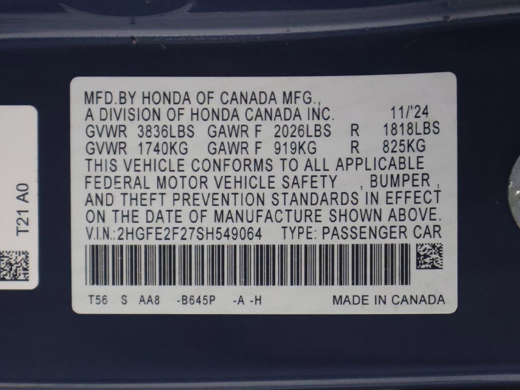 Used 2025 Honda Civic LX image 46