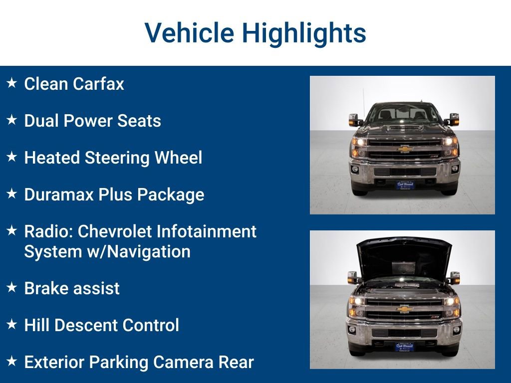 Used 2019 Chevrolet Silverado 2500 LTZ w/ Duramax Plus Package AWD/4WD image 3
