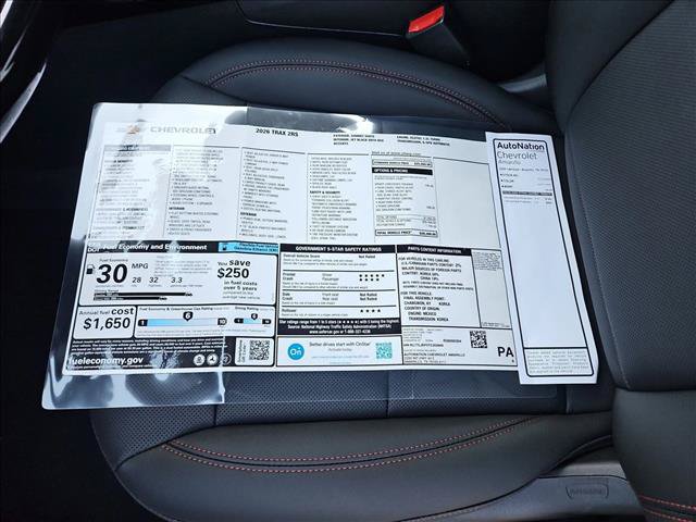 New 2026 Chevrolet Trax RS w/ Driver Confidence Package FWD image 17