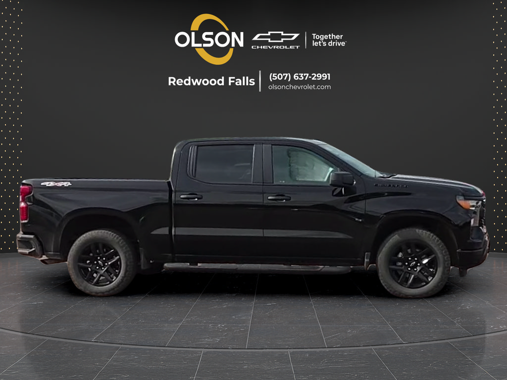 Used 2024 Chevrolet Silverado 1500 Custom w/ Turbomax Blackout Package AWD/4WD image 6