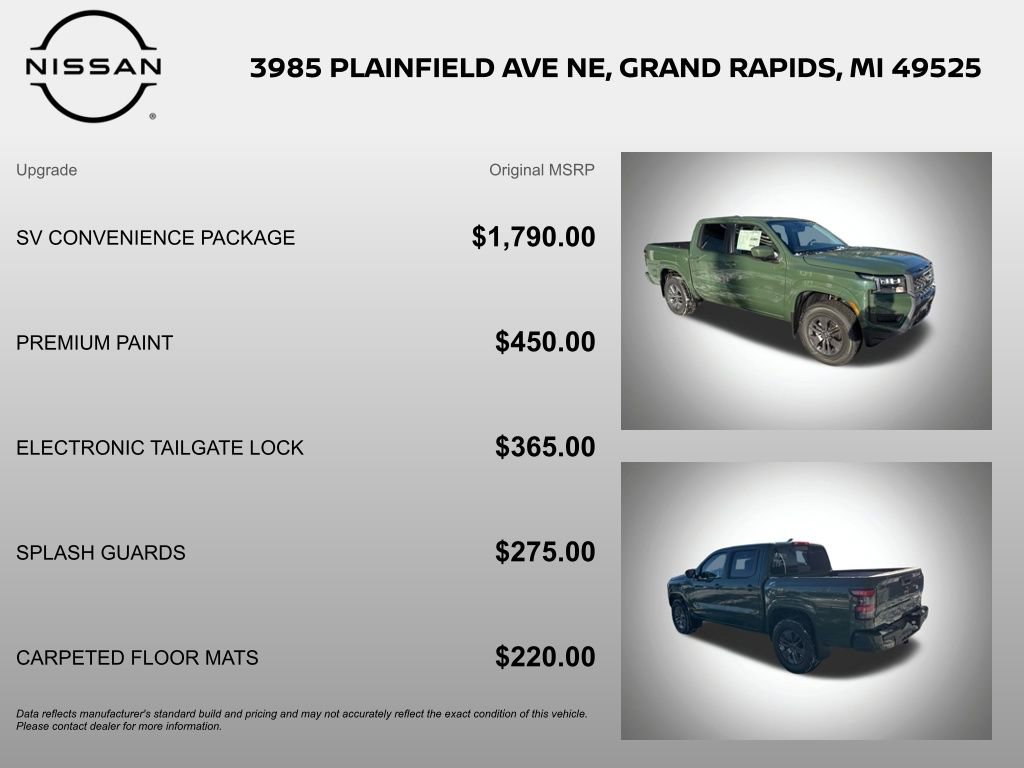 New 2026 Nissan Frontier SV w/ SV Convenience Package image 6