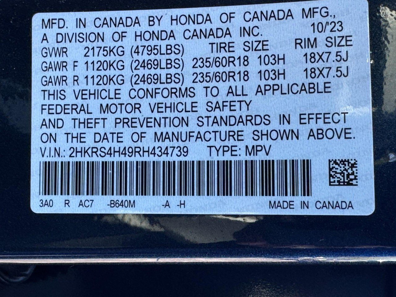 Certified 2024 Honda CR-V EX image 24