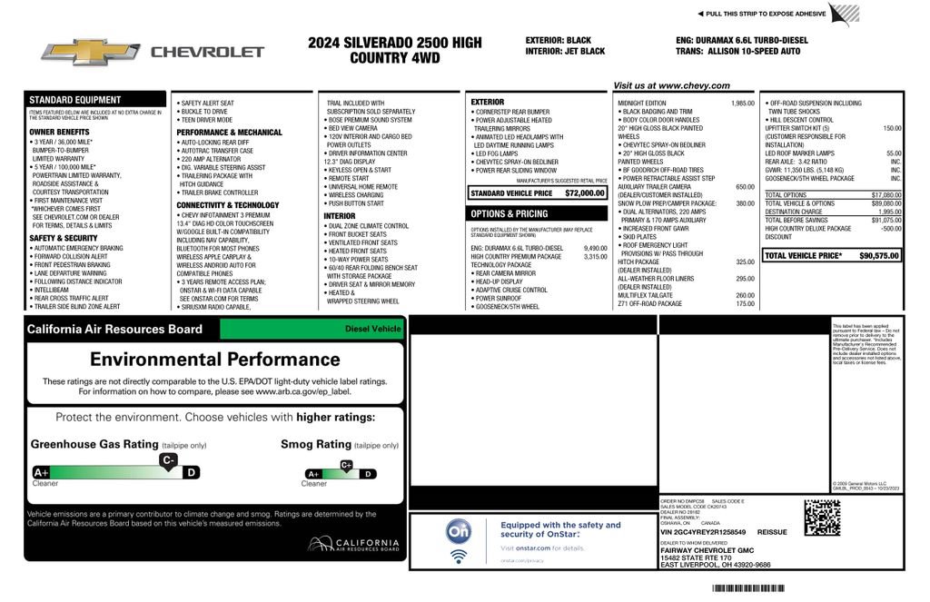 Certified 2024 Chevrolet Silverado 2500 High Country w/ High Country Premium Package AWD/4WD image 4