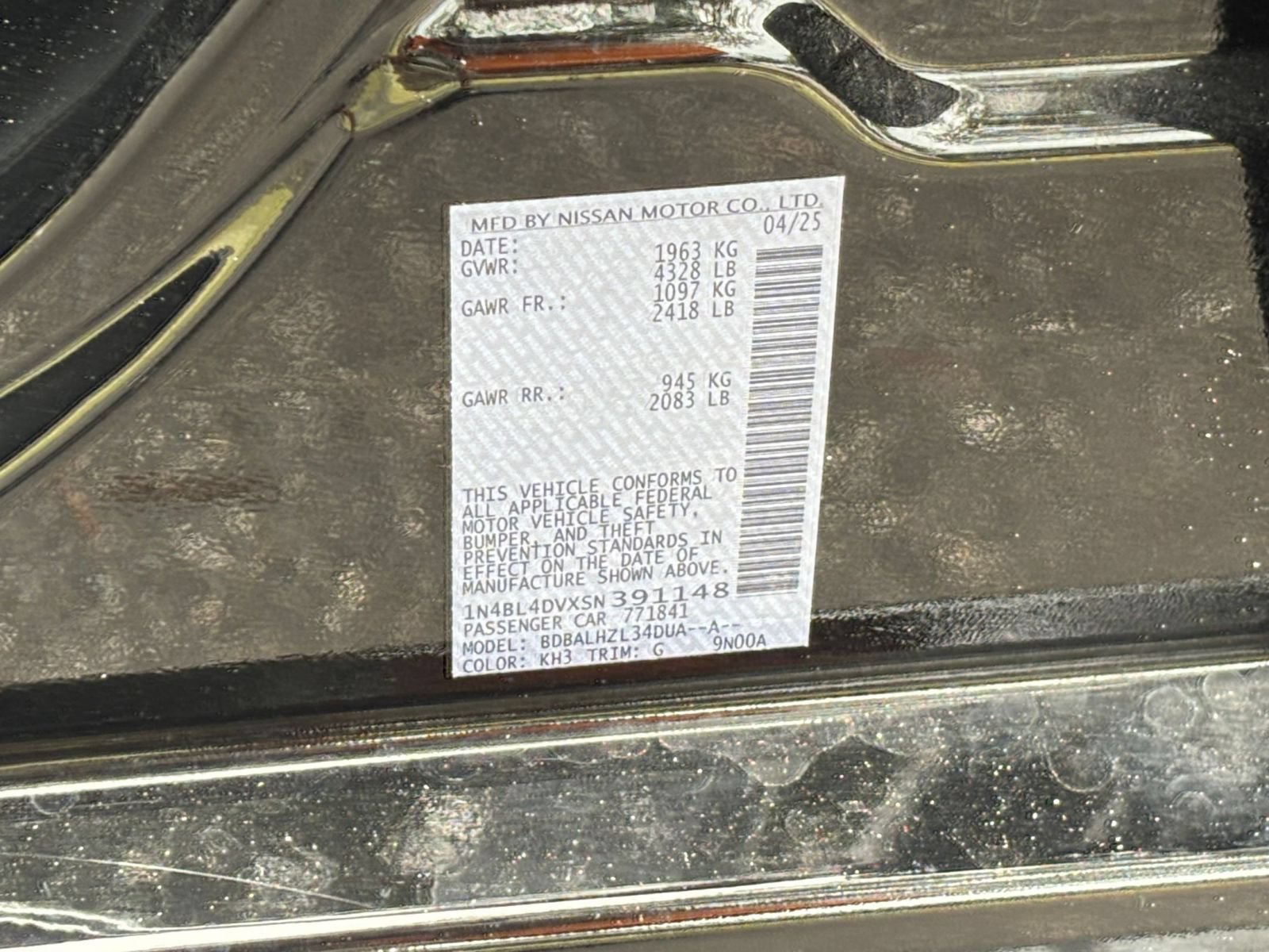 Used 2025 Nissan Altima 2.5 SV FWD image 24