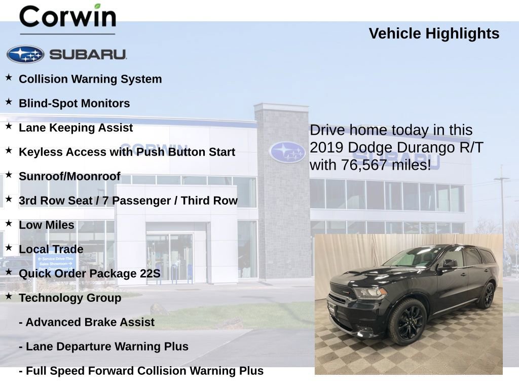 Used 2019 Dodge Durango R/T w/ Technology Group image 6