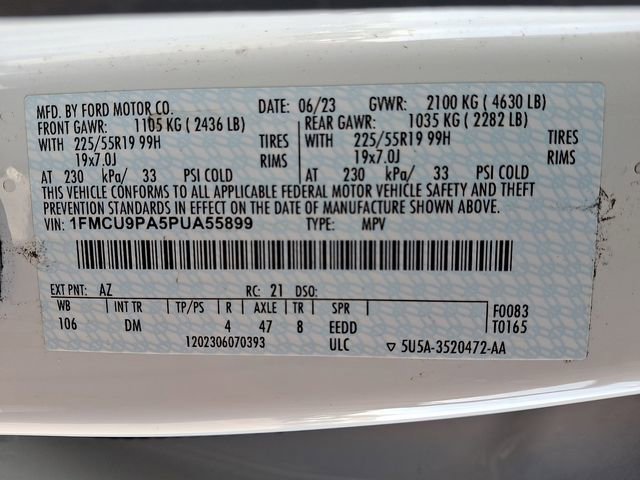 Certified 2023 Ford Escape ST-Line Elite w/ Premium Technology Package image 26