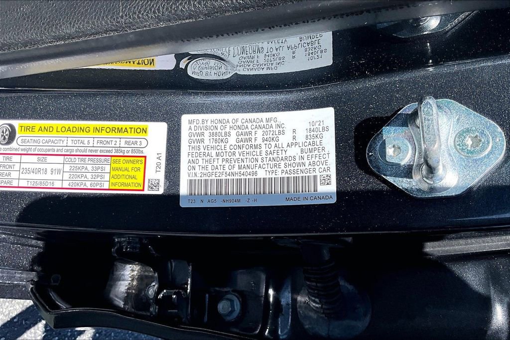 Used 2022 Honda Civic Sport image 18