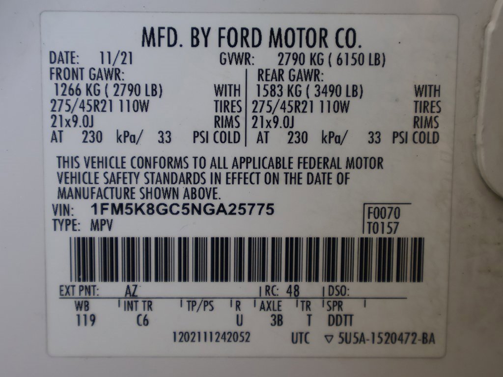 Used 2022 Ford Explorer ST w/ Equipment Group 401A image 57