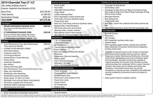 Used 2019 Chevrolet Trax LT w/ Driver Confidence Package image 31