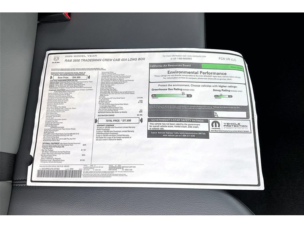 New 2026 RAM 3500 Tradesman AWD/4WD image 15