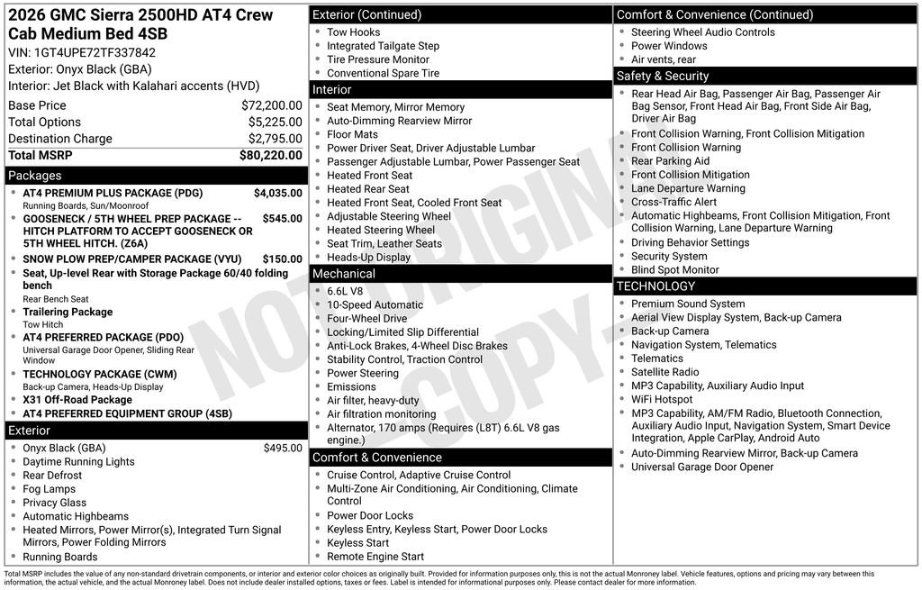 New 2026 GMC Sierra 2500 AT4 w/ AT4 Premium Plus Package AWD/4WD image 5