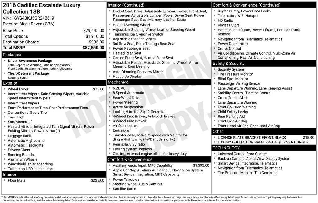 Used 2016 Cadillac Escalade Luxury image 8