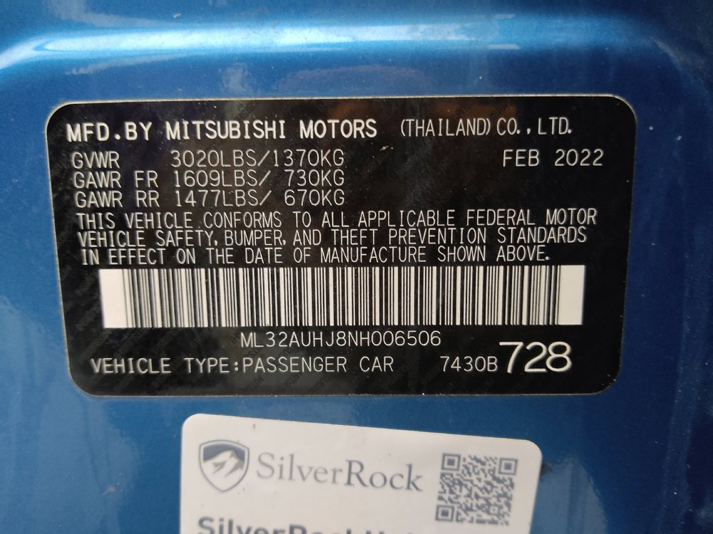 Used 2022 Mitsubishi Mirage ES FWD image 33