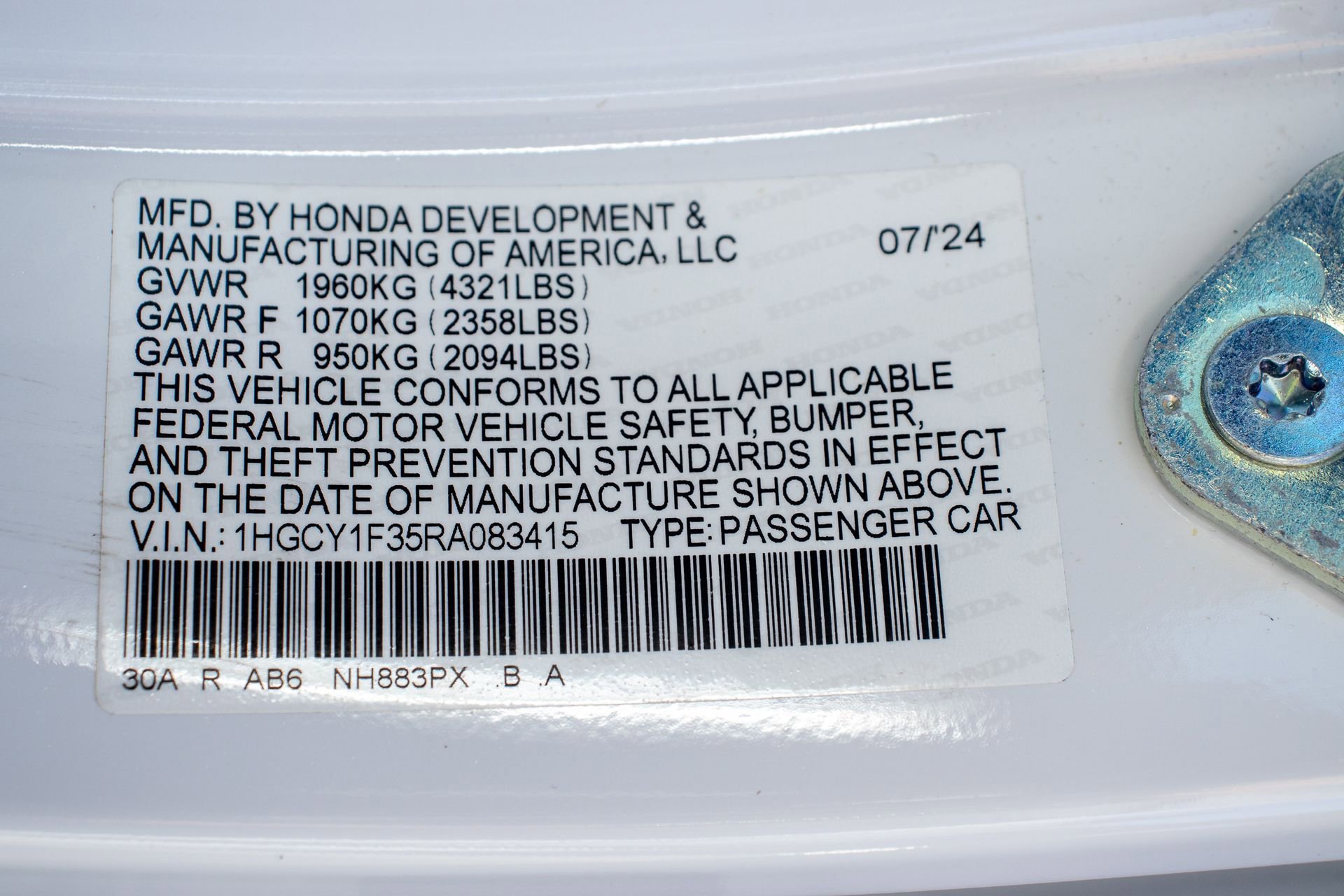 Certified 2024 Honda Accord EX image 34
