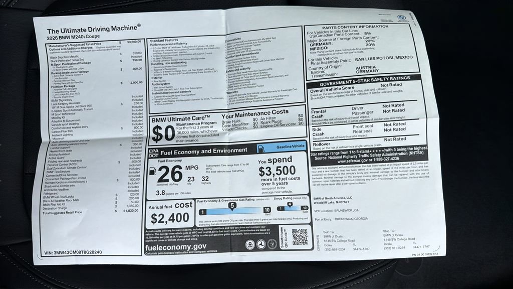 New 2026 BMW M240i Coupe w/ Premium Package image 27