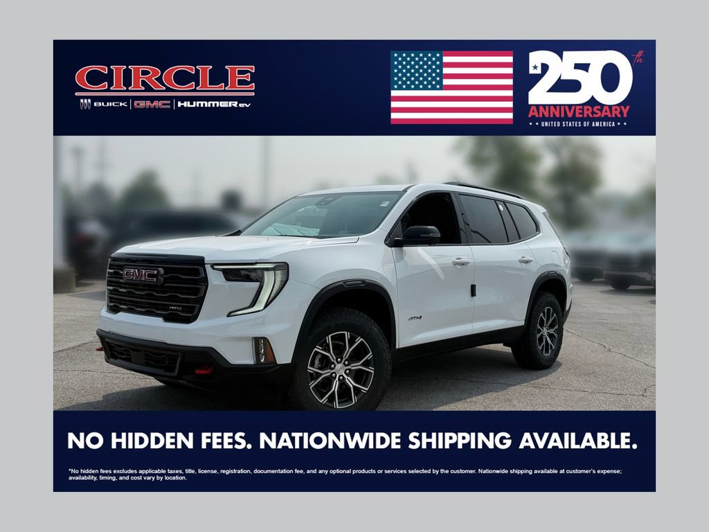 New 2026 GMC Acadia AT4 AWD/4WD 360° Tour